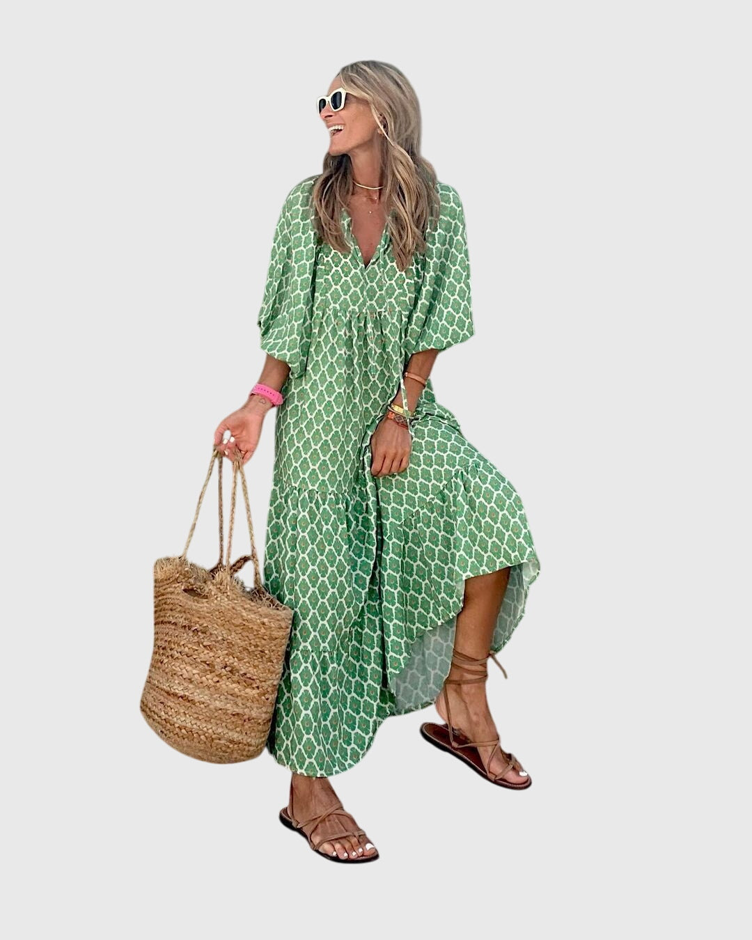 Boho Maxi Dress – Breathable Fabric & Lightweight Feel