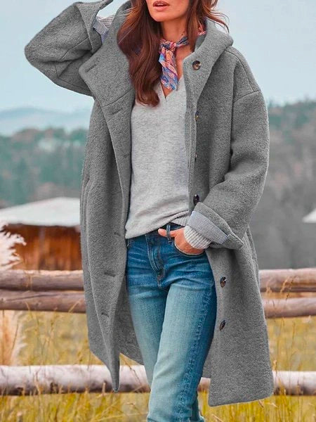 Audrey Women's Coat in Soft Wool – Elegant, Warm & Versatile for Winter