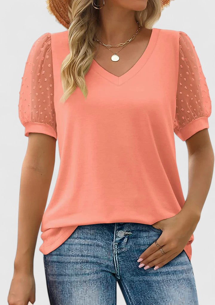 V-Neck Women's Top – Flattering Silhouette & All-Day Comfort