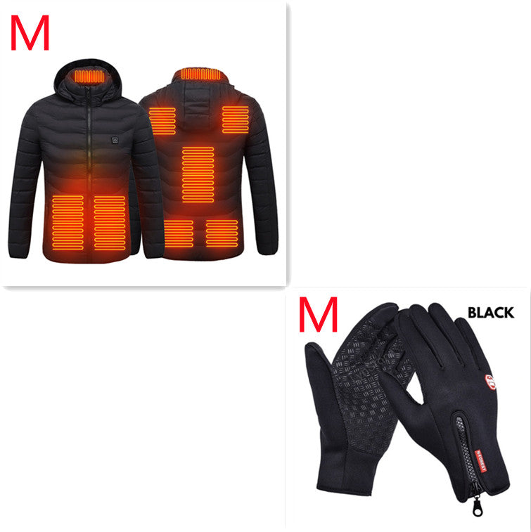 Axel Men's Winter Heated Jacket – Waterproof Softshell with Hood & Built-in Heating
