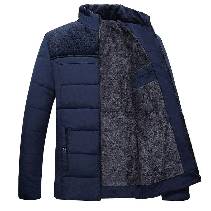 Iker Men's Fleece Jacket Boss – Warm and Long-Lasting, High Collar & Modern Style