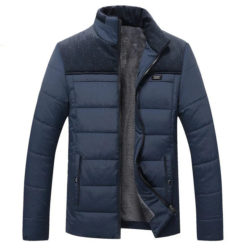 Iker Men's Fleece Jacket Boss – Warm and Long-Lasting, High Collar & Modern Style