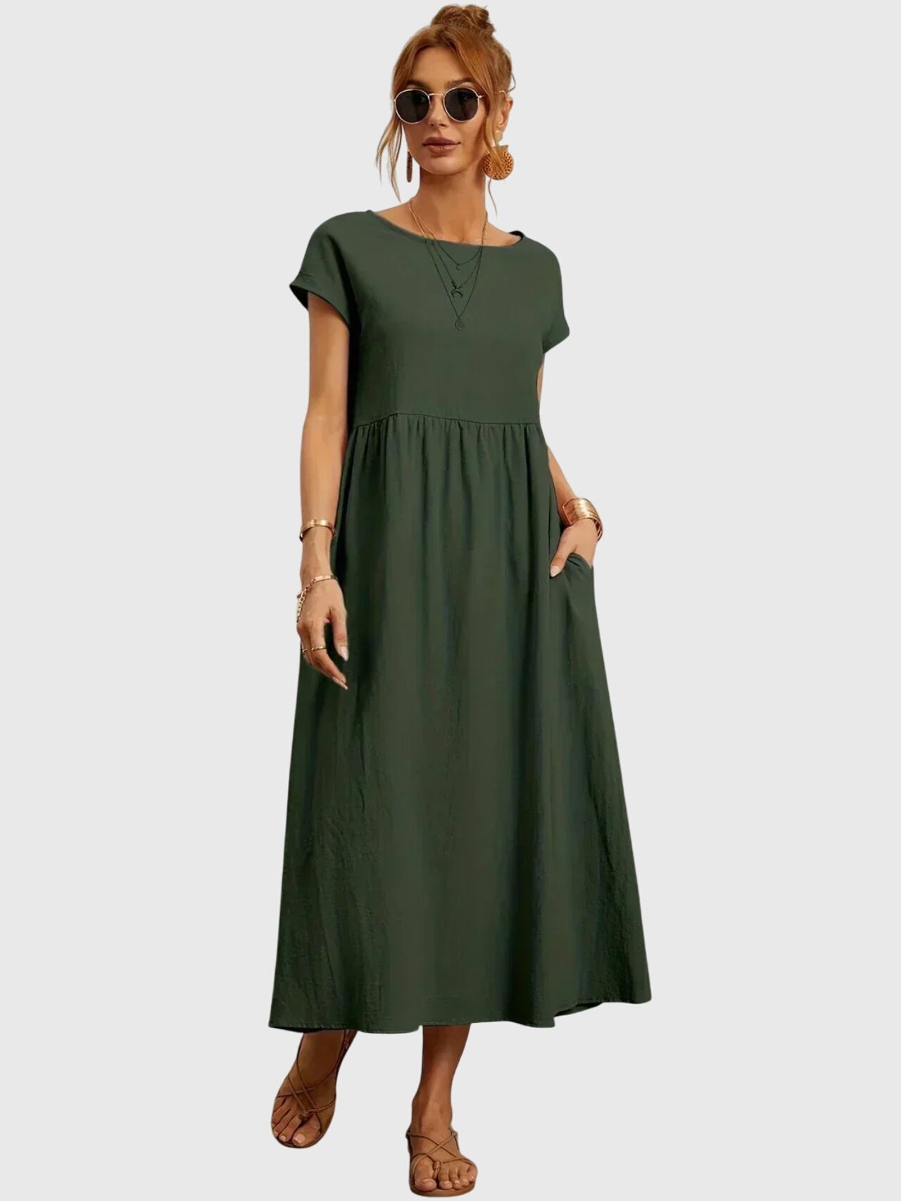 Relaxed Fit Dress – Breathable Fabric & Flattering Silhouette