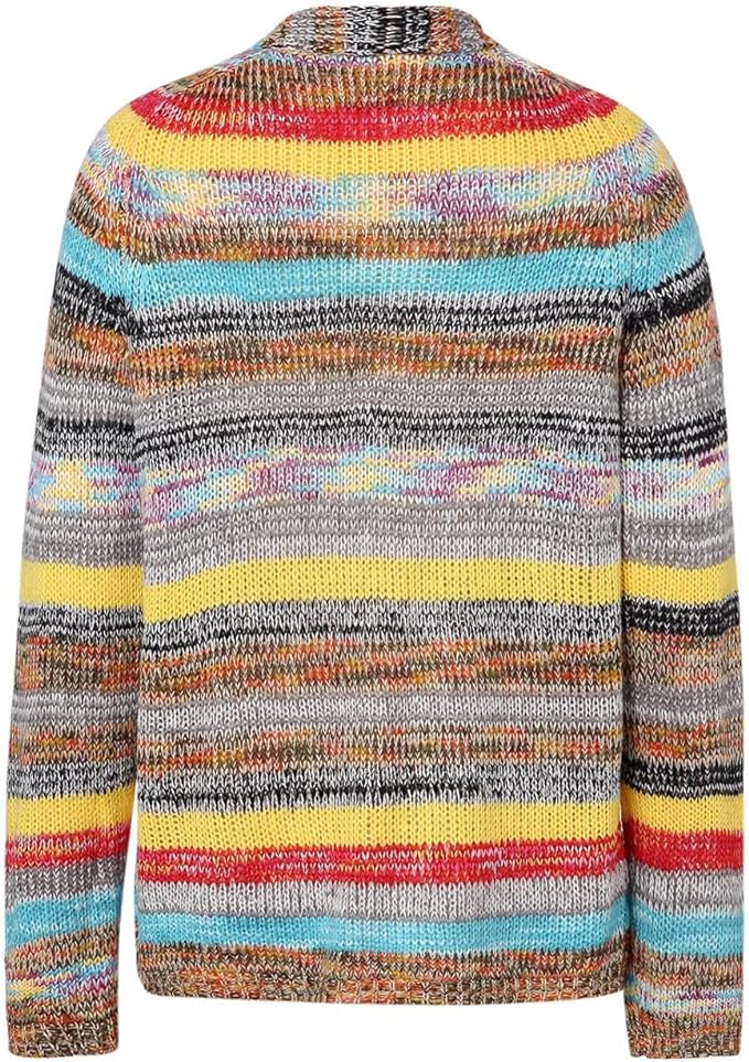 Catherine Women's Jacket with Colorful Stripes – Light, Stylish and Casual with Long Sleeves