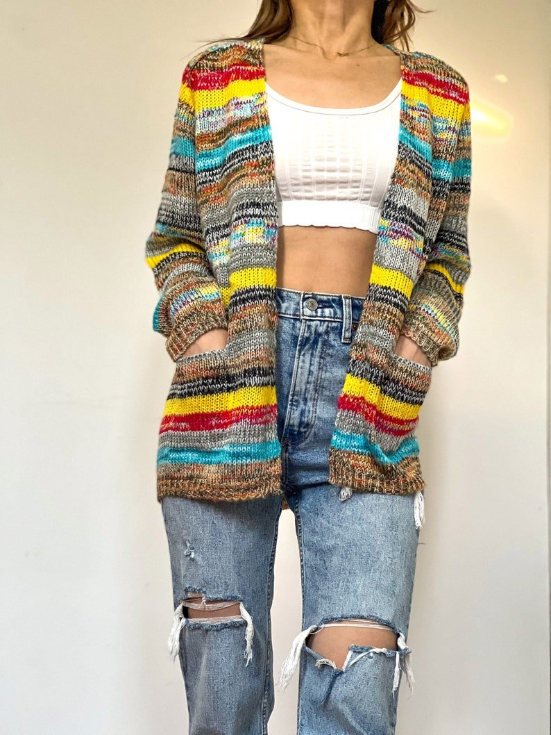 Catherine Women's Jacket with Colorful Stripes – Light, Stylish and Casual with Long Sleeves