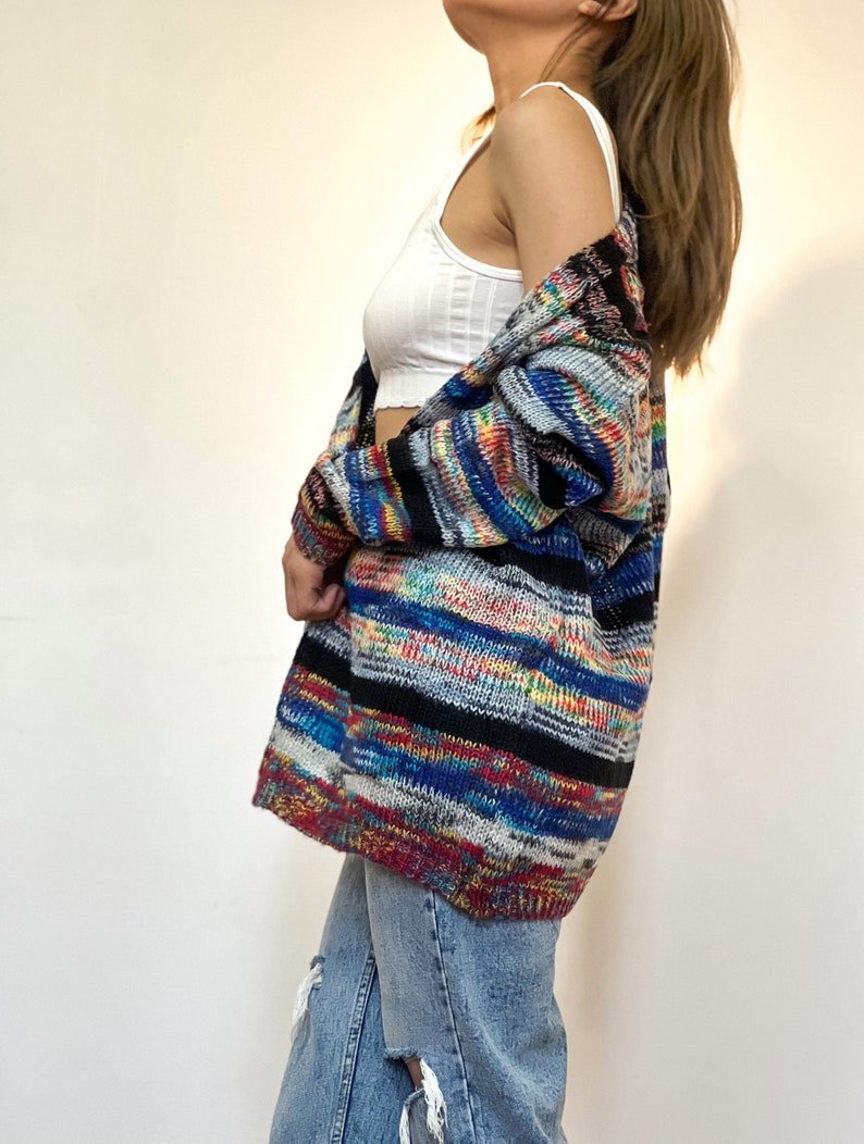 Catherine Women's Jacket with Colorful Stripes – Light, Stylish and Casual with Long Sleeves