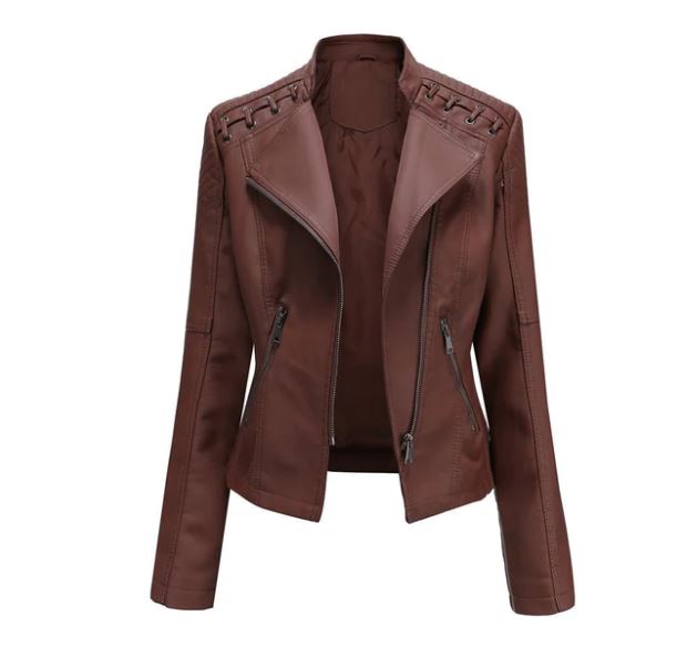 Daphne Women's Vintage Style Office Jacket – Elegant Fitted Cut with Invisible Zip & Piped Pockets