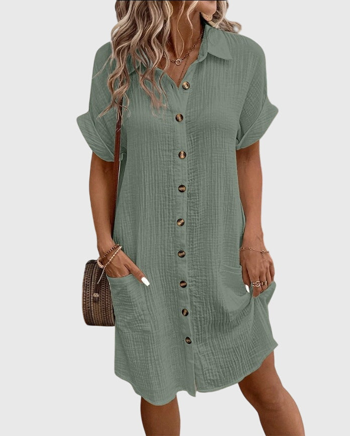 Relaxed Fit Dress – Breathable Fabric & Flattering Silhouette