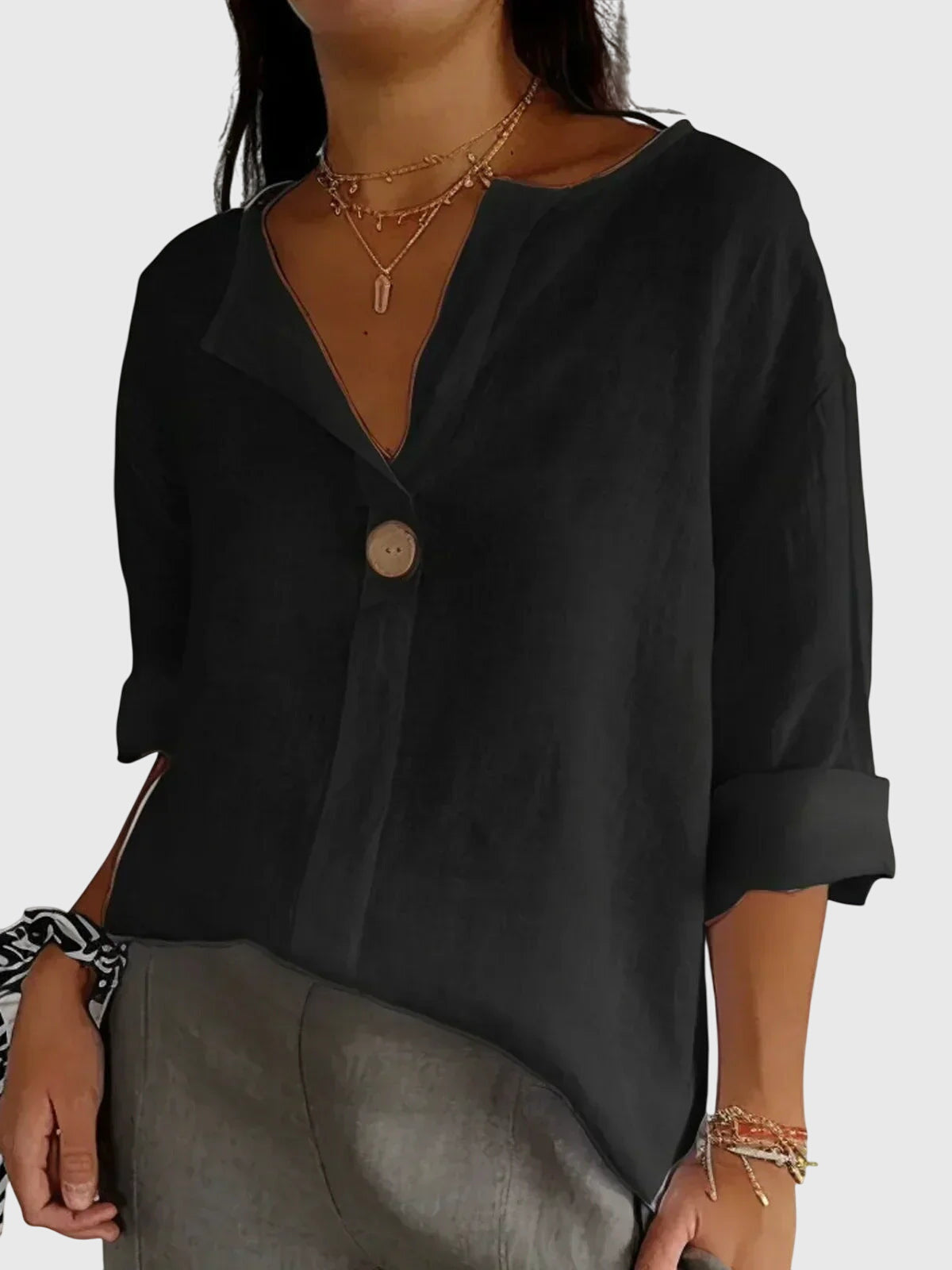 Fitted Relaxed Fit Women's Top – Flattering Silhouette & All-Day Comfort