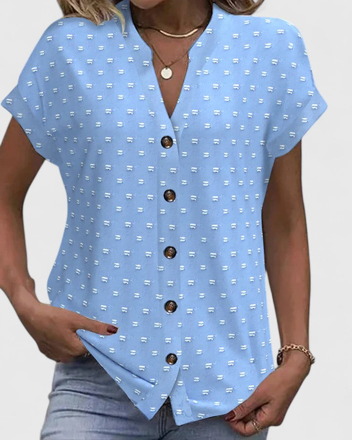 V-Neck Comfortable V-Neck Shirt – Breathable Fabric & Lightweight Feel
