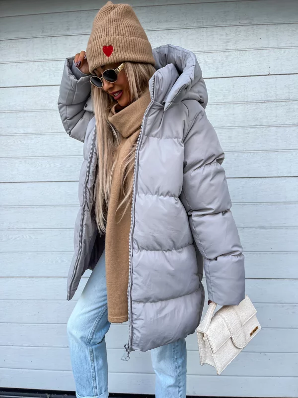Sheila Women's Winter Coat – Warm, Thick with Integrated Hood & Zipper Closure