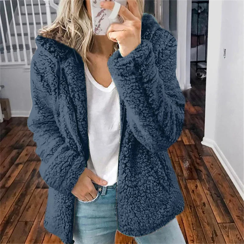 Olivia Cardigan Woman – Soft Comfortable & Elegant Fleece Sweater for Everyday Use