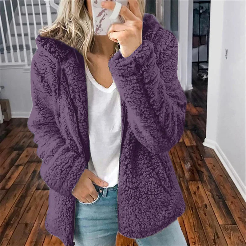 Olivia Cardigan Woman – Soft Comfortable & Elegant Fleece Sweater for Everyday Use