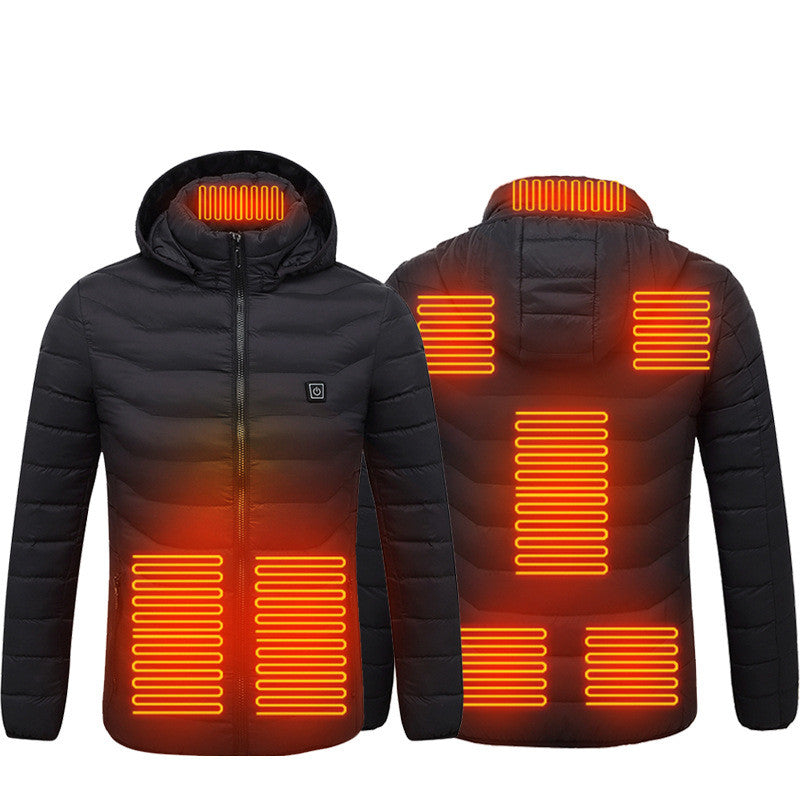Axel Men's Winter Heated Jacket – Waterproof Softshell with Hood & Built-in Heating