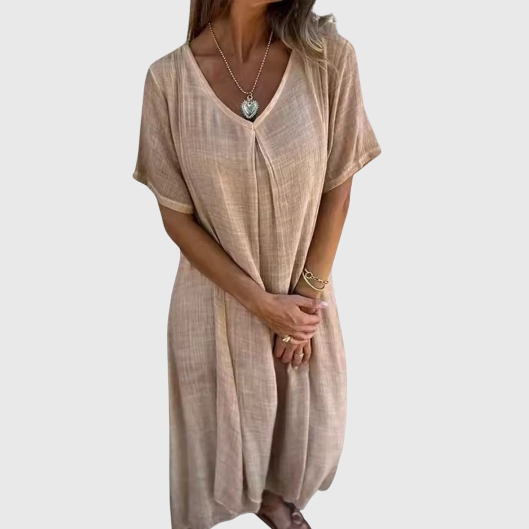 V-Neck Dress – Lightweight Feel & Flattering Silhouette