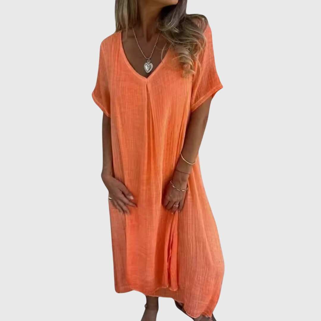 V-Neck Dress – Lightweight Feel & Flattering Silhouette