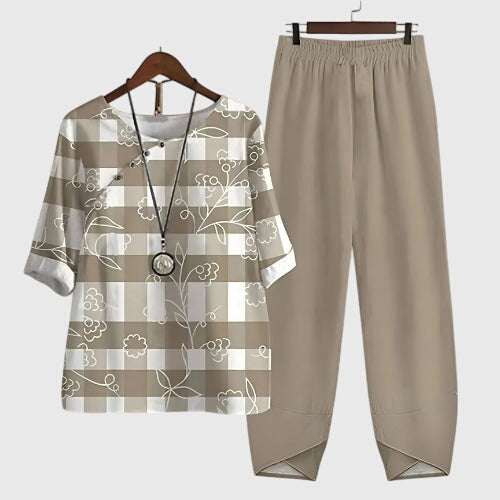 Relaxed Fit Comfortable Two Piece Set – Breathable Fabric & Flattering Silhouette