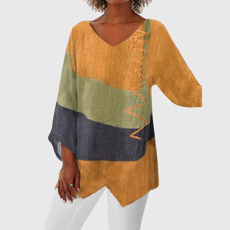 V-Neck Women's Top – Flattering Silhouette & Flowing Movement