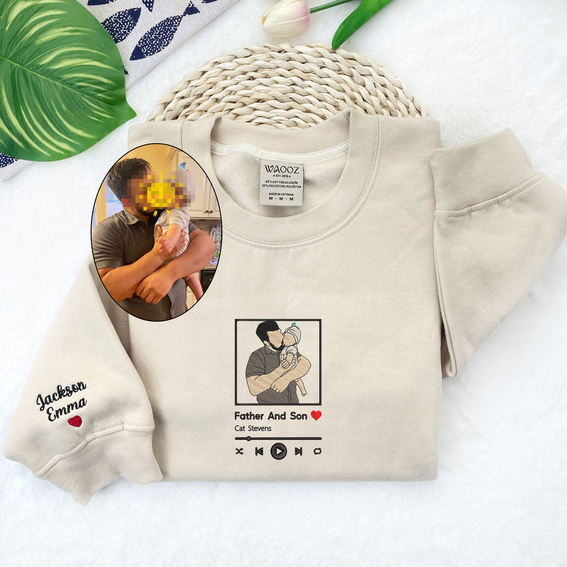 Mother's Day Gift | ThreadedMemories | Turn your photo into a unique, wearable keepsake full of emotion and style