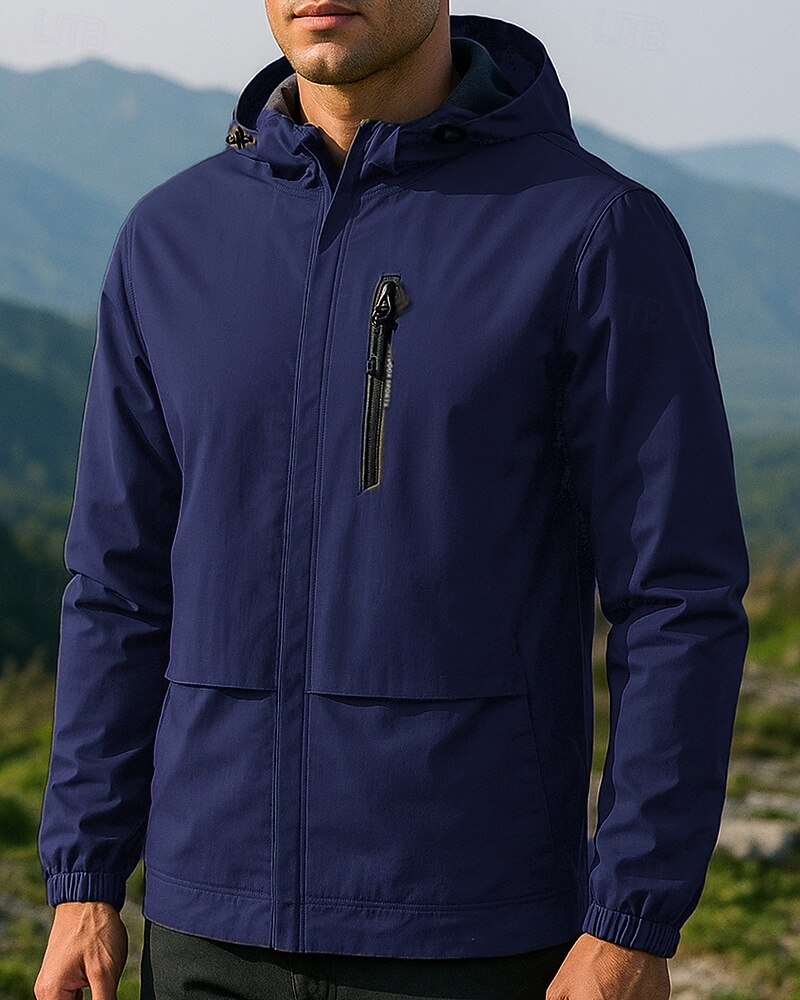 Noa Men's Outdoor Jacket with Hood – Waterproof, Warm & Adjustable