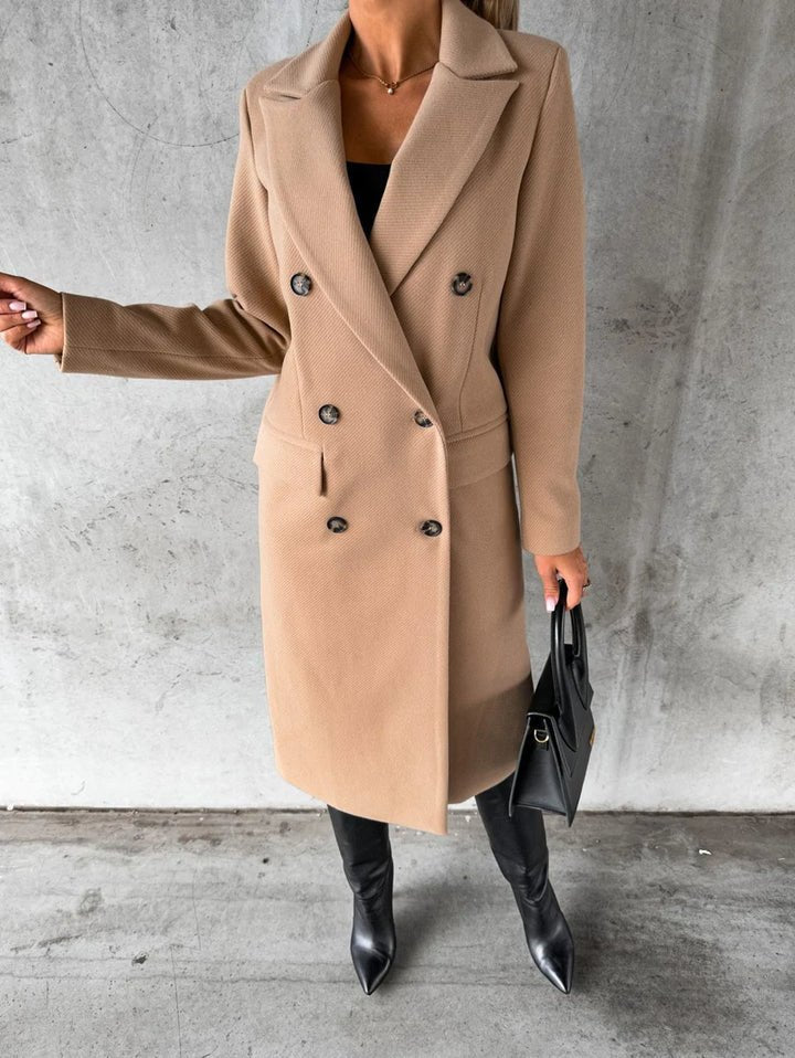 Laura Women's Long Winter Coat – Elegant, Warm & Sophisticated with Timeless Style
