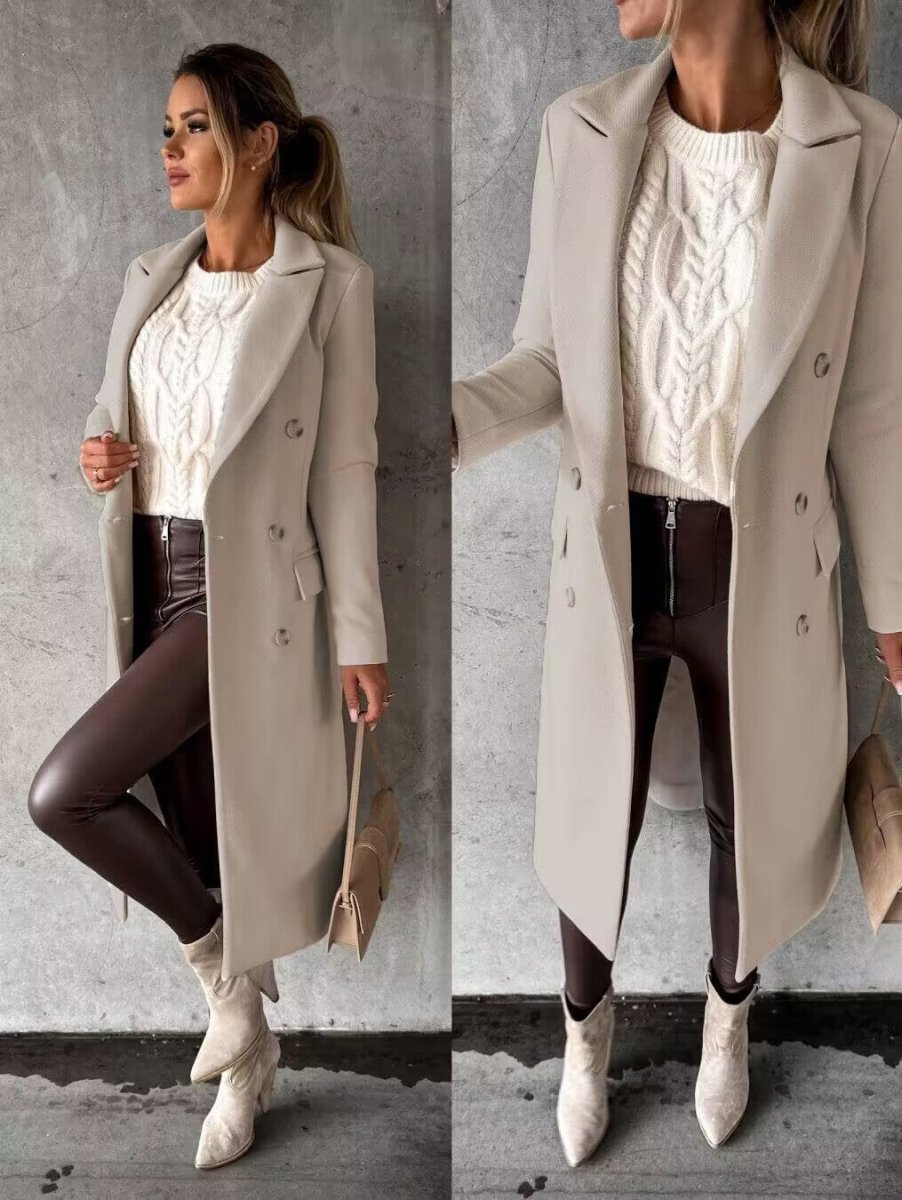 Laura Women's Long Winter Coat – Elegant, Warm & Sophisticated with Timeless Style
