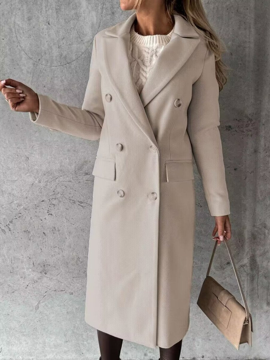 Laura Women's Long Winter Coat – Elegant, Warm & Sophisticated with Timeless Style
