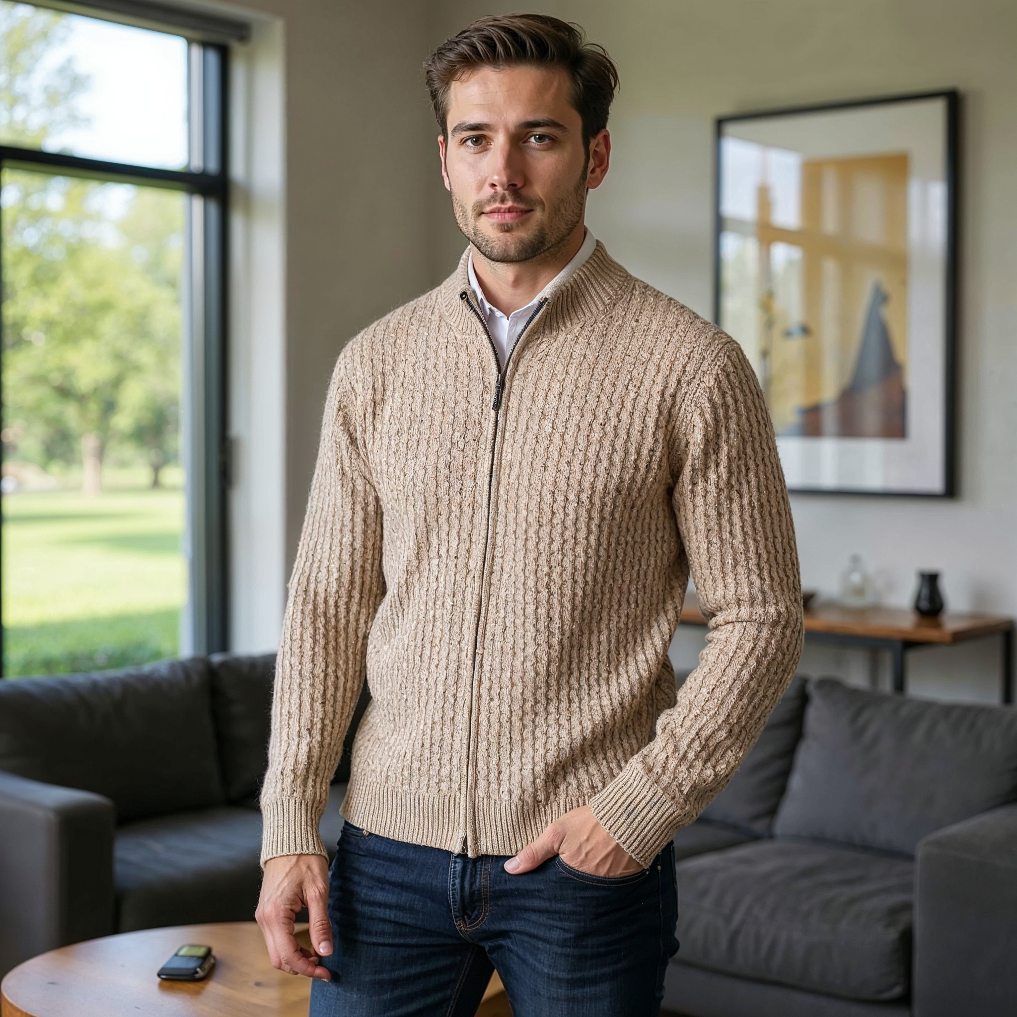 Danny Men's Merino Wool Vest – Full Zip, Breathable & Thermal Comfort