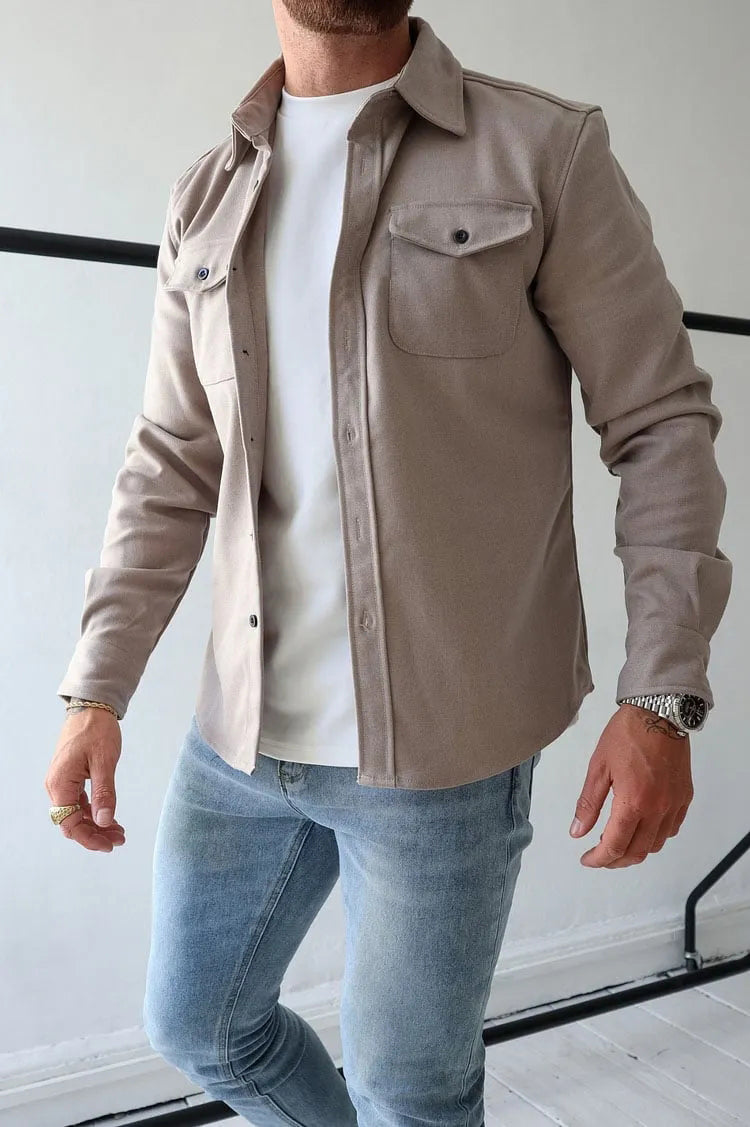 William Veste Homme en Cuir avec Boutons – Timeless, Durable & Elegant Style
