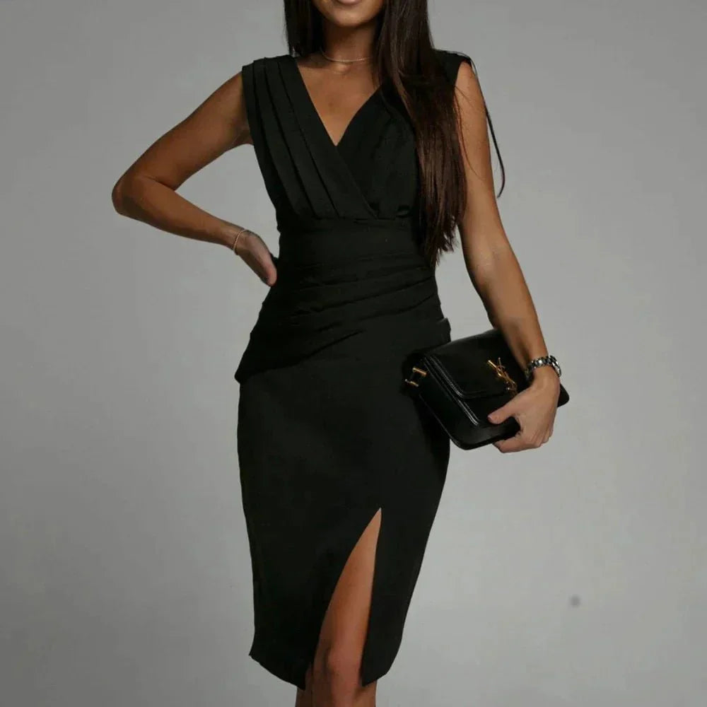 Chic and Stylish Dress with Slit for Women