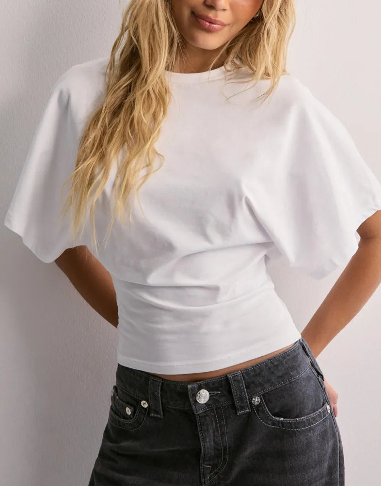 Isabelle T-Shirt Femme – Elegant T-Shirt with Flared Sleeves and Flattering Fitted Cut