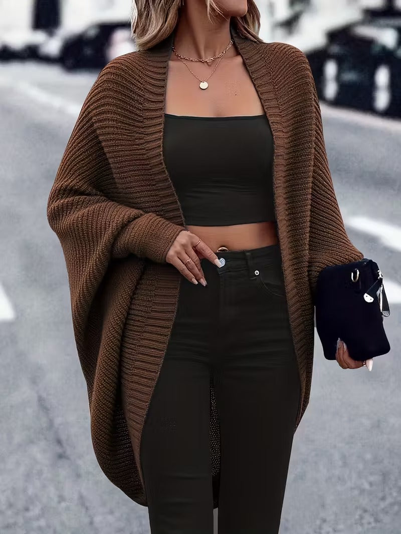 Madison Cardigan Knitted Oversize for Women – Soft Winter Layer with Relaxed Fit and Front Opening