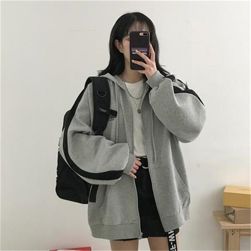 Dalia Oversize Hoodie Jacket Women – Light and casual fit with practical pockets