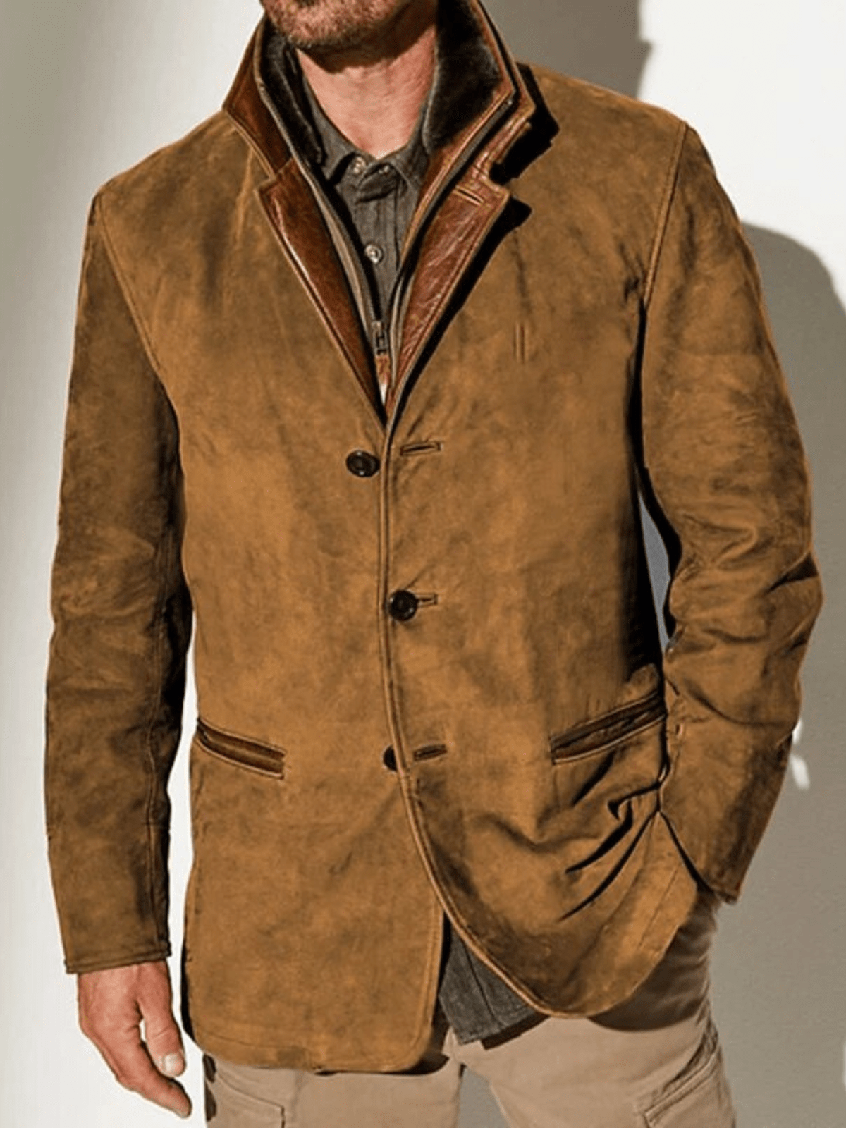 Vern Men's Jacket – Elegant & Durable Vintage Leather Jacket with Timeless Style
