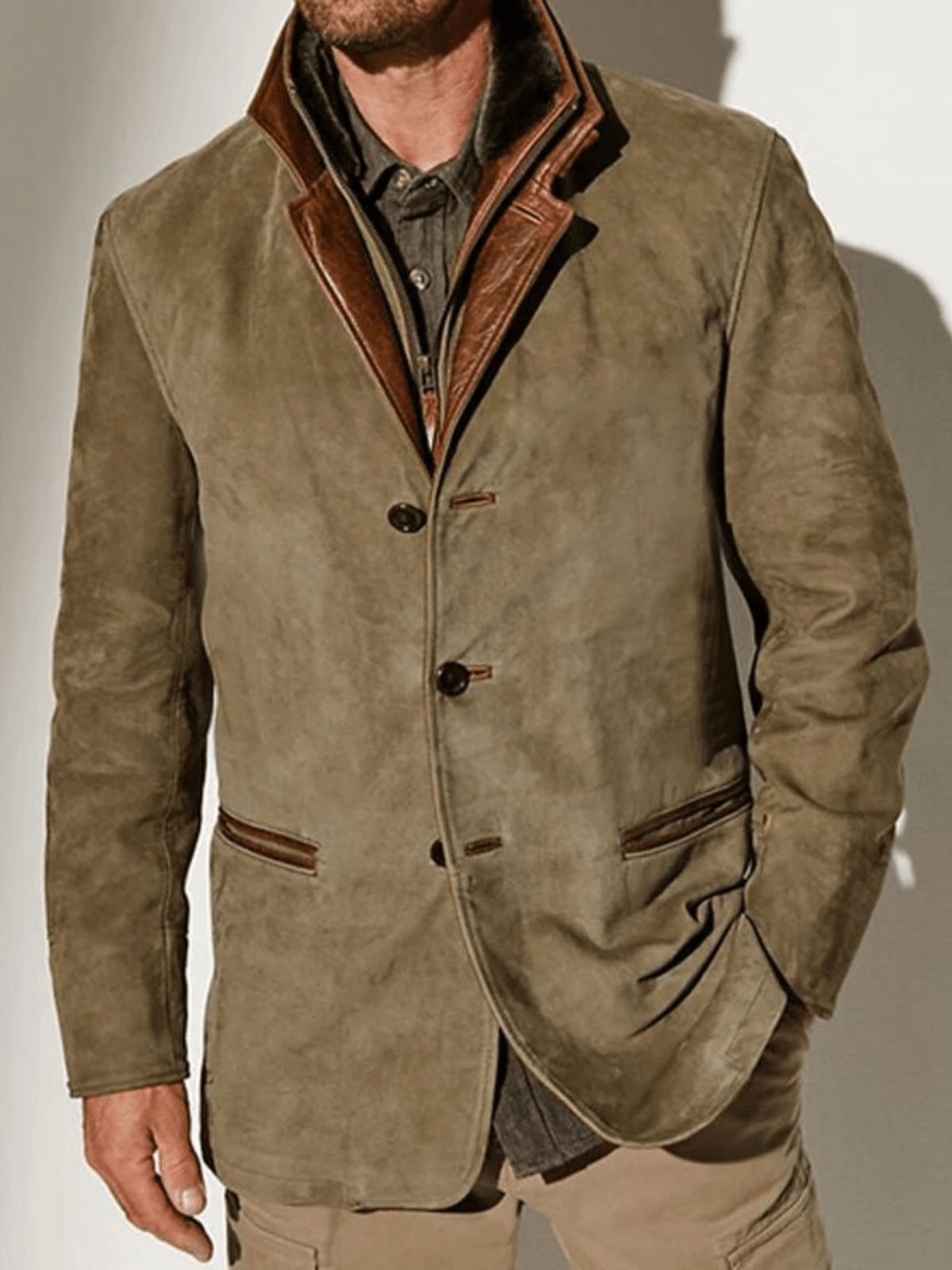 Vern Men's Jacket – Elegant & Durable Vintage Leather Jacket with Timeless Style