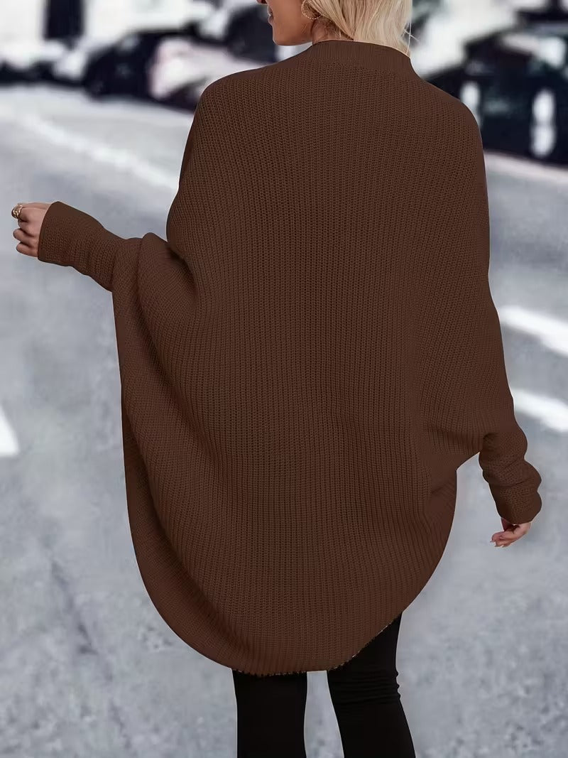 Madison Cardigan Knitted Oversize for Women – Soft Winter Layer with Relaxed Fit and Front Opening