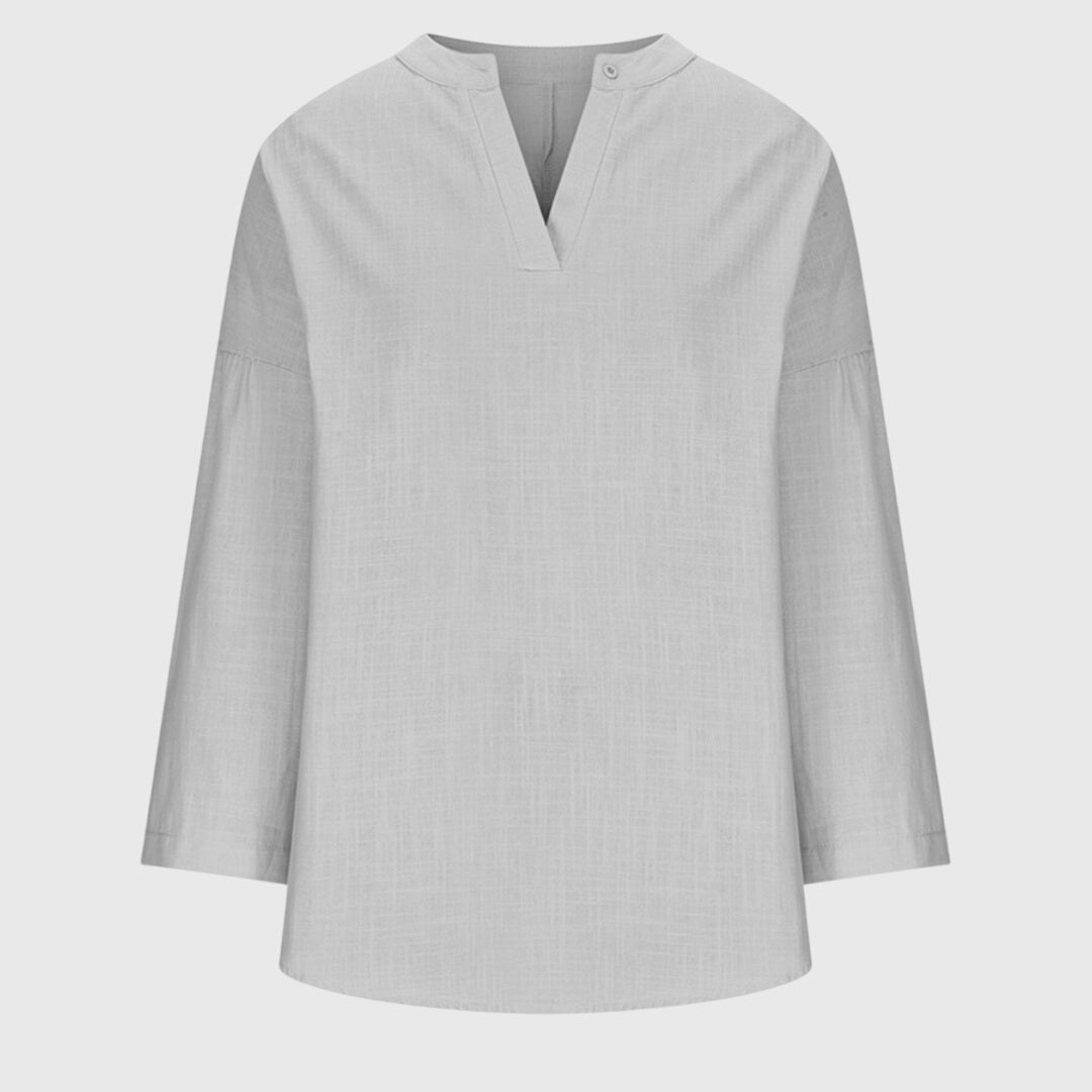 Long Sleeve Relaxed Fit Flowy Elegant Beach Shirt – Breathable Fabric & Flattering Silhouette