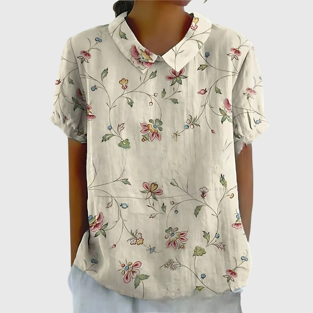 Floral Relaxed Fit Women's Top – Breathable Fabric & Lightweight Feel