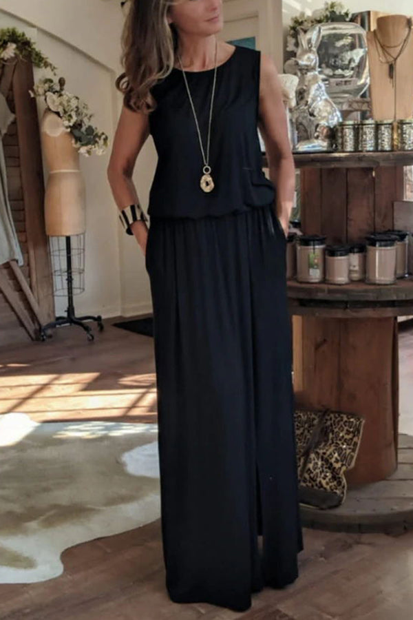 Flowy Slit Maxi Dress for Women