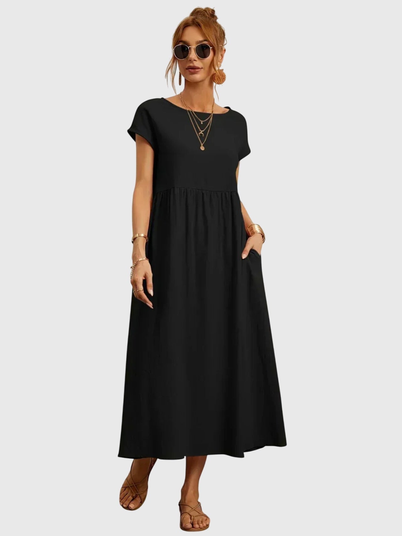 Relaxed Fit Dress – Breathable Fabric & Flattering Silhouette