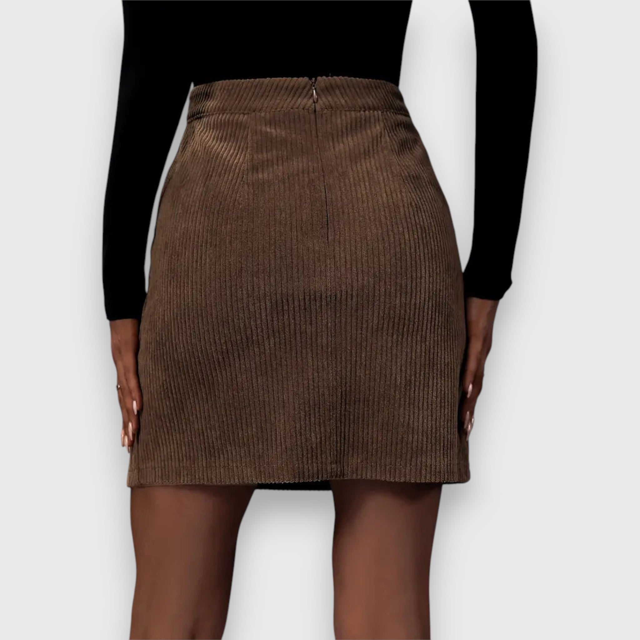 Knit Textured Dress – Waist-Defining Fit