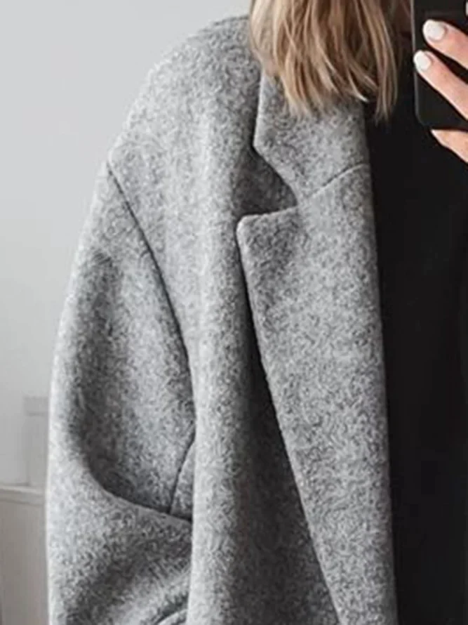 Celia Wool Blend Women's Coat – Long, Elegant & Modern Oversized Fit