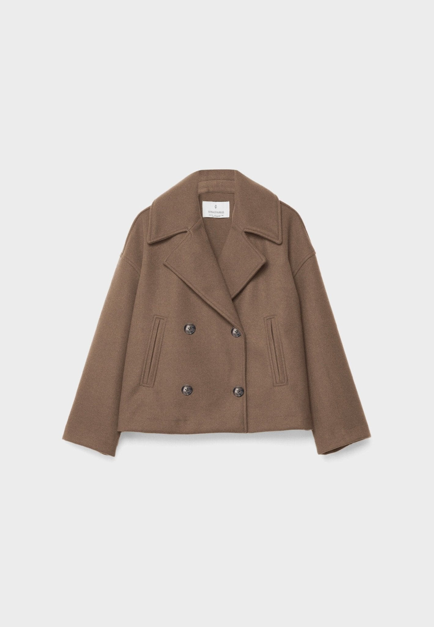 Eloise Cropped Jacket Woman – Elegant Tailored Cut with Pointed Lapels & Double-Breasted Closure