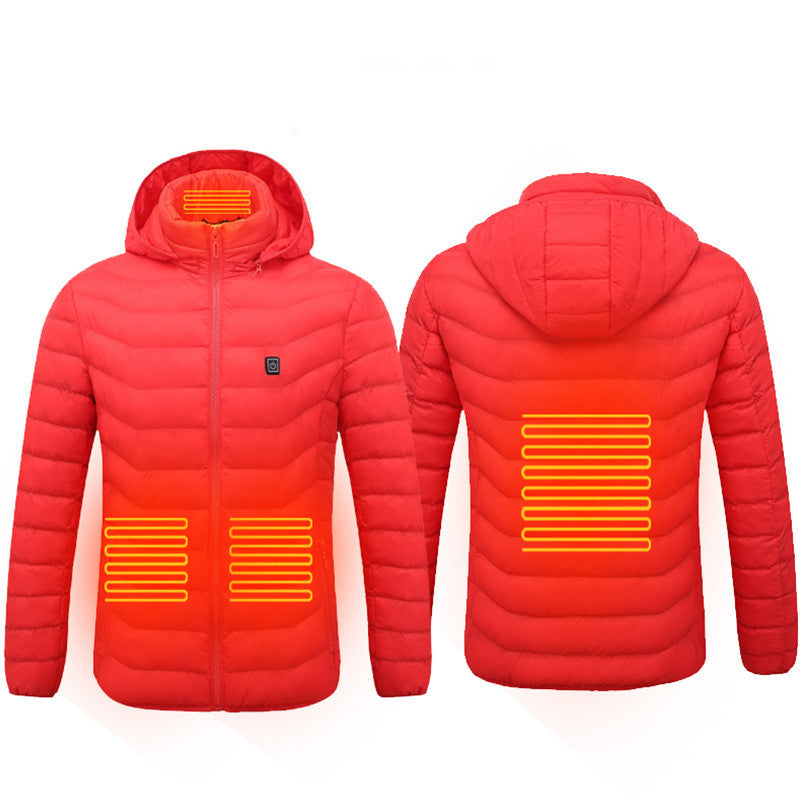 Axel Men's Winter Heated Jacket – Waterproof Softshell with Hood & Built-in Heating