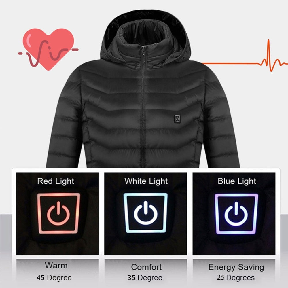 Axel Men's Winter Heated Jacket – Waterproof Softshell with Hood & Built-in Heating