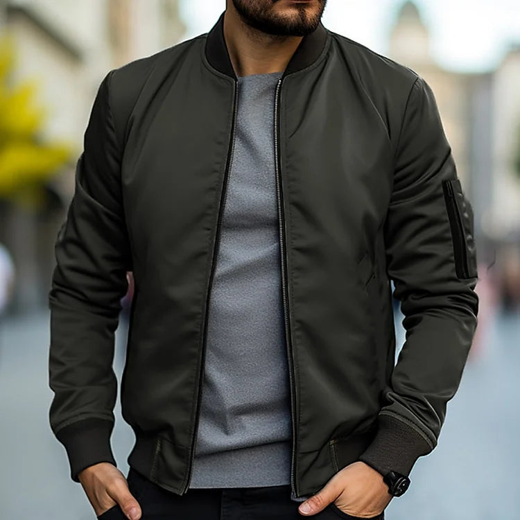Linus Blouson for Men – Lightweight autumn streetwear with stand-up collar