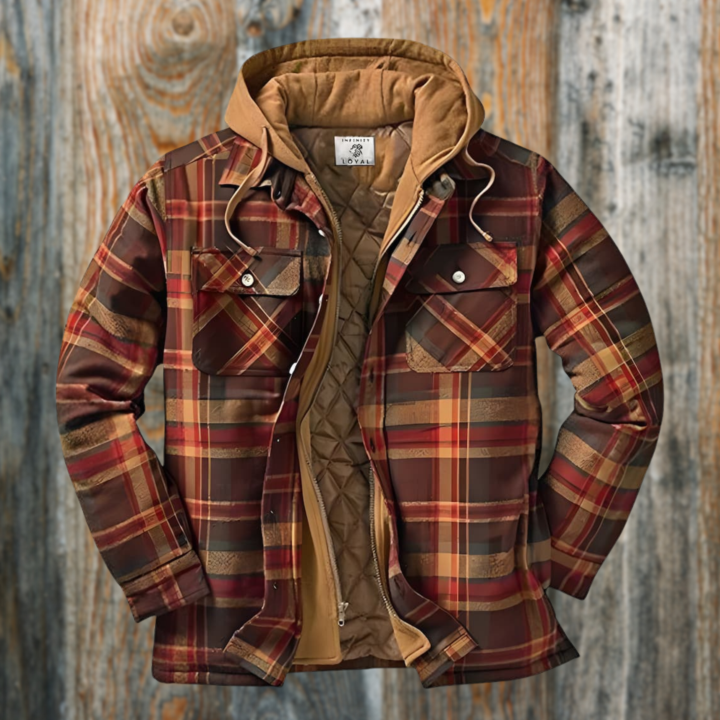 Zandro Men's Lumberjack Jacket – Warm and Breathable Jacket with a Modern Style