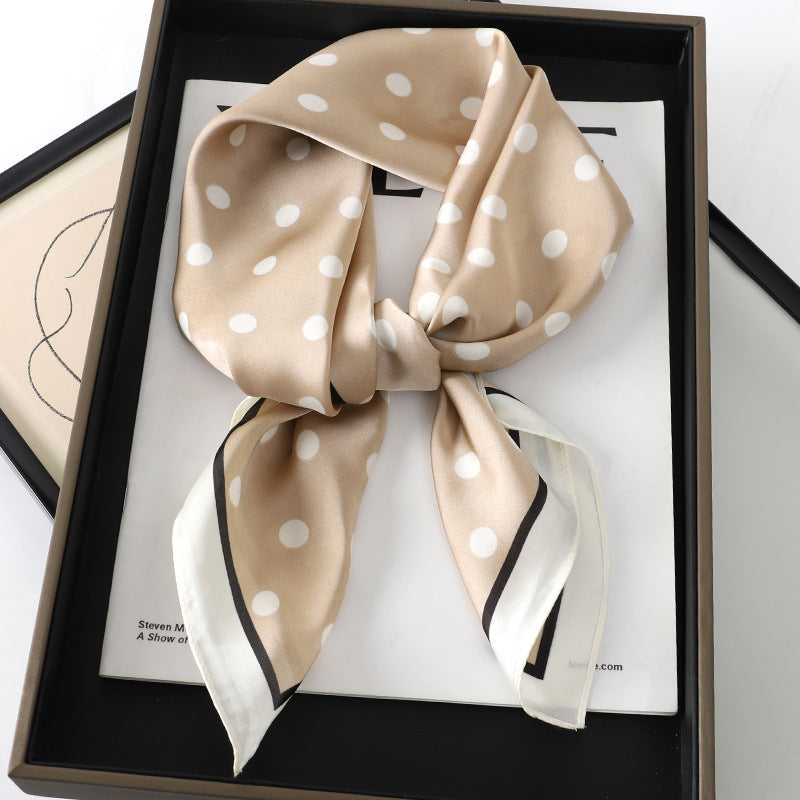 Monochrome Patterned Square Scarf – Classic Twist for Modern Styling