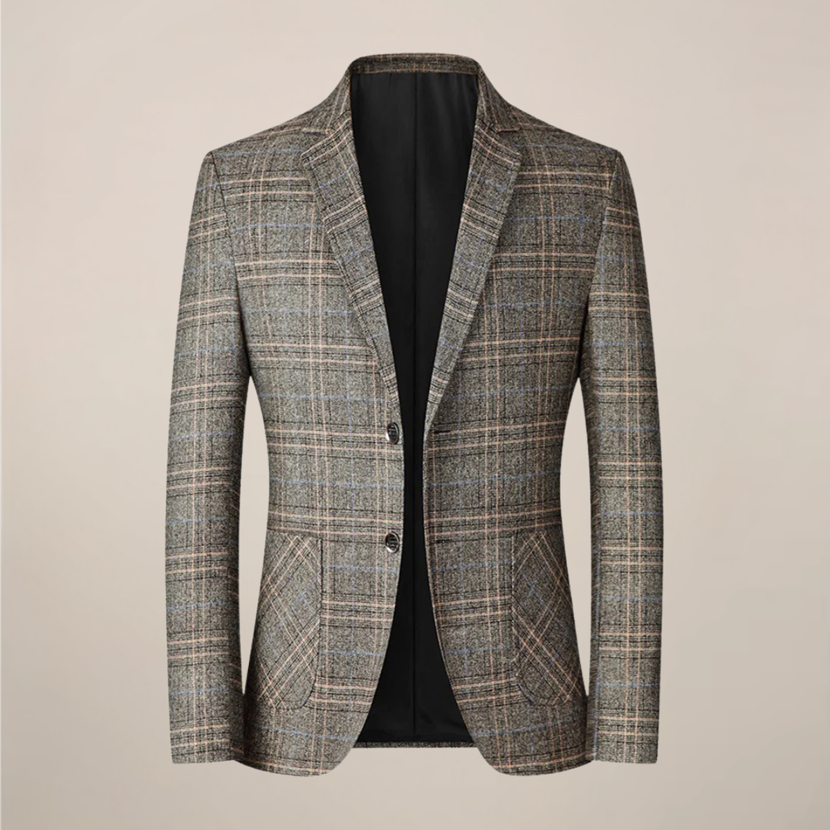 Men’s Embroidered Slim Fit Blazer – Tailored One-Button Jacket for Events and Occasions