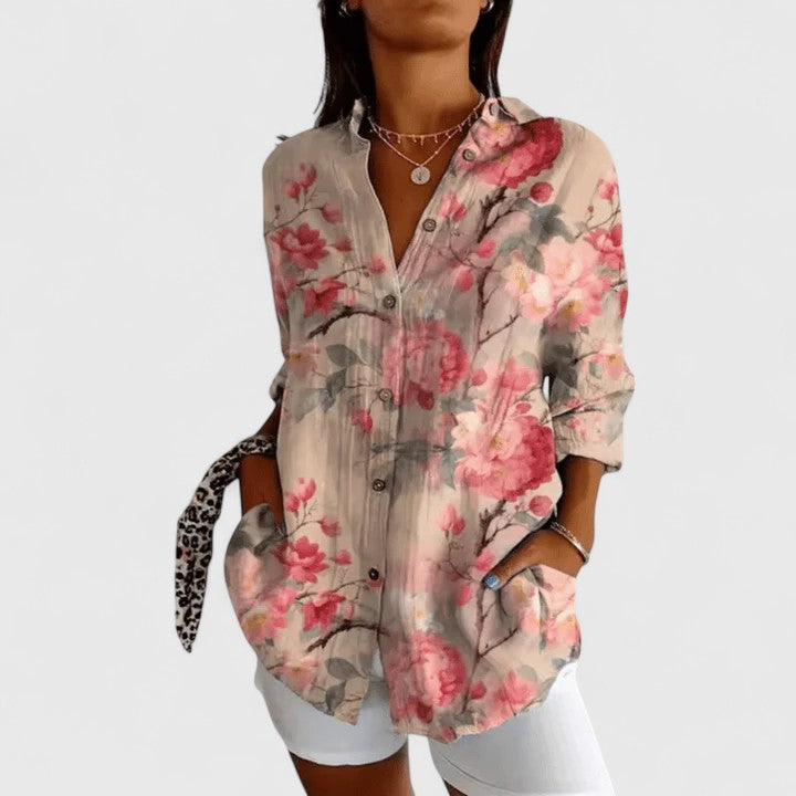 Floral Relaxed Fit Women's Top – Timeless Flattering Fit
